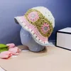 Nuevo sombrero de pescador de punto hecho a mano para mujer primavera y otoño versión coreana que combina con todo lindo gancho de mano gorra de cubo Casual Bob sombreros