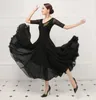 Sahne Giyim Kadın Balo Salonu Dans Modern Ulusal Standart Elbise Ipek Uzun Etek Vals Eğitim Performansı Giysileri
