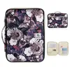 المجلد Kawaii File Folder A4 Cute Flower Document Organizer Big Cabinet for iPad Case Zipper Filling Product Zipper Fichario Kit