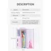 Cases NBX Pencil Case for Boy Girl Stationery Box Quicksand Translucent Creative Multifunction Cylindrical Pencil Case School Pink