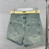 Dames plus size broek Designer dames hoge taille korte ontwerp mini jeans sexy blauwe zomer denim shorts 33TZ