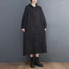 Women's Hoodies 가을 2023 여성 중간 길이 까마귀 드레스 느슨한 패션 자카드 간단한 솔리드 컬러 스트레이트 풀오버 빈티지 스웨터
