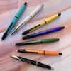 Fountain Pens Style Majohn A2 Press Resin Pen Fine Nib 04mm Ink Converter för att skriva julklapp Tändare än A1 230626
