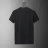 t-shirts pour hommes survêtements été luxe designer ensemble impression lettre noir blanc gris arc-en-ciel couleur sports d'été mode coton cordon haut à manches courtes