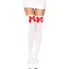 Женские носки 2023, модные сексуальные чулки для девочек, эластичные кружевные носки выше колена с бантом, женские длинные носки