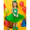 Girl's Dresses Halloween Kids M Chocolate Candy Cosplay Costume Christmas Cute Girls Red Green Yellow Blue Colorful Soft Tulle Dance Tutu Dress 230627