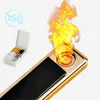 Premium Slim Luxury High Quality Electric USB Lighter Technology Gas Windproof Isqueiro Free Promotion Fast Shipping