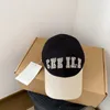 Gorras de diseñador Gorra de béisbol con bordado de letras Sombrero de ala curva de viaje para hombres y mujeres de moda