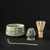 Wijnglazen 4 stks Japanse Matcha Set Veilig Bamboe Garde Theelepel Theesets Indoor Drank Winkel Thee maken Gereedschap Accessoires Verjaardagscadeaus csaf 230627