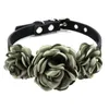 Dog Collars Collar With Flower Decorations For Girl Puppy Floral Cat Necklaces Metal D-Ring Small Dogs No Drop