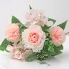 Decorative Flowers Artificial Wedding Decoration Rose Flower Wall Small For Crafts Party Fake Decorations Festive Supplies Home