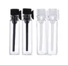 1000pcs / lot 1 ML / 2 ML / 3 ML Mini Verre Parfum Petit Échantillon Flacons Bouteille De Parfum Vide Laboratoire Liquide Parfum Tube À Essai Bouteilles D'essai JL1349