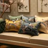 Cushion Decorative Pillow Cushion Cover Decorative Case Modern Chinese Traditional Birds Flora Luxury Embroidery Coussin Home Sofa Decor 230628