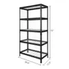 Étagères de salle de bain 36" W X 18" D 72" H 5Tier Freestanding Shelf Storage RackStorage Racks 230627