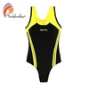 Simkläder Andzhelika ColorBlock One-Piece Swimsuit Girls Swimwear Tter Sport Bodysuit 2022 New Kid Bathing Suit Child Beach Monokini HKD230628