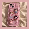 Top Designer Cute Little Princess Custodia iPhone 13 14 Pro Max 12 Mini 11 Xs XR X 8 7 Plus Cover posteriore stampata Custodia protettiva Deluxe a copertura totale