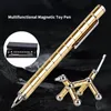 Pens Metal Magnetic Pencils Magnetic Toy Gel Pen Creative Puzzle Suspension Pen Multifunctional Magnet Pens Writing Supplies Gifts