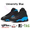 2023 med Box Jumpman 13 Herr Basketball Shoes 13s University Blue Reverse Han fick spel Playoffs Black Flint Hyper Royal Reflective Men Women Sneakers Trainers Storlek 13