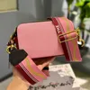 Designer Kamerataschen Frauen Luxurys Handtasche Einfarbige Umhängetaschen Leder Umhängetasche Weibliche Ovale Kamera Geldbörsen 220329