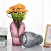 Vasen Nordic Sunflower Geprägte Glas Vase Hause Moderne Dekor Relief Handwerk Terrarium Ikebana Wohnzimmer Dekoration Blume