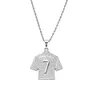 Hip Hop Designer fashion gold plated Crystals football jersey pendant necklace 75cm