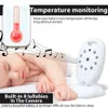 Babyphone Camera Bebe Baby Monitor Video Nanny Radio Wireless Babysitter Two Way Talk Night Vision Temperatur med 8 Lullaby L230619