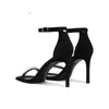 Fashion Super Sandals 2023 High Stiletto Heels Pumps Women Shoes Open Toe Strappy Sexy Ladies Summer Woman 3034