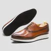 Jurk Schoenen Casual voor Mannen Klassieke Koe Lederen heren Oxfords LaceUp Sneakers Alligator Patroon Effen Teen Zakelijk Kantoor 230628