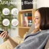Cobertores Elétrico Cobertor Aquecido Super Macio Aquecimento Rápido Lavável Cobertura Com Preservação De Calor Para Casa