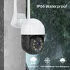 Tuya Smart Home Detecção Humanóide 5MP Câmera IP WiFi Segurança CCTV Câmera Dual-Lens 5X Zoom IP66 Câmera de Vigilância Externa L230619