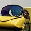Designer Sunglasses Wave Mask 40108 Large Frame Women Mens Polarized Glasses Fiber Hip Luxury Classics Protective668