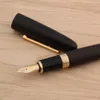 Caneta madeira jinhao 9056 caneta de tinta preta ébano fm fude de giro de dobra papenaria de gabinete suprimentos canetas de tinta