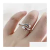 Band Rings Adjustable Hands Embrace Open Hing Hand Ring Romantic Couple Hug Lover Valentines Day Jewelry Drop Delivery Dhamc