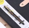 Pens Moonman M100 Resina acrilica Creative Pen convertitore schmidt e pennino fine penna da 0,5 mm Penna inchiostro Gold Stirizzo Regalo per scrittura Penna A01