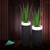 Les vases ont illuminé le vase extérieur de fleur de jardin avec le matériel imperméable