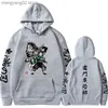 Men's Hoodies Sweatshirts Demon Slayer Anime Hoodie 2023 Hot Sale Pullovers Sweatshirts Kamado Tanjirou Graphic Printed Tops Casual Hip Hop Streetwear T23628