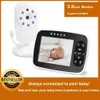 Wireless Baby Monitor 3.5 Inch LCD Screen Display Infant Night Vision Camera Two Way Audio Temperature Sensor ECO Mode Lullabies L230619