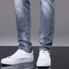 Men's Jeans designer High end men's jeans New in spring and summer Slim fit elastic small feet Korean version trendy boy student little monster 1XCQ