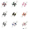 Sleutelhangers Lanyards Nieuwe Mini 3D Stereo Sneaker Sleutelhanger Klassieke Stijl Schoenen Basketbal Sleutelhouder Mannen Vrouwen Kinderen Tas Accessoires Dr Dh7Pt