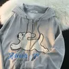 Мужские толстовки с капюшоном Fashion 2023 Y2K Women Man Lovable Animal Pure And Fresh Couple Oversized Ins Cardigan Sweater Jacket