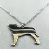 Pendant Necklaces Stainless Steel Dog & Pendants Friend Tag Chocker Necklace For Women Jewelry Acero Inoxidable Collar N954S07