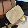 Üst Tasarımcı Raffias Gym Debriyaj Çanta Luxurys Straw Mini Omuz Sling Çanta Dokunma Çantalar Çapraz Bagaj Çantaları Moda Çenç Zinciri Tote Plaj Satchel Kamera Çantası