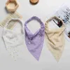 Bandanas Femininas Masculinas Estilo Boêmia Francesa Elástica Faixa de Cabelo Triângulo Cachecol Faixa de Cabeça Retro Floral Estampado Ciclismo Caminhada Envoltório de Cabeça x0628