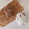 Plush Dolls Rabbit krzyczący niedźwiedź Dzieci prezentowe torby na pies dekoracja wisiorka na brelok plecak plecak