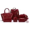 Abendtaschen Weibliche Tasche 2023 Klassische elegante und bequeme Damenhandtasche Schulterset Sechs Sets