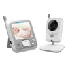 Ir Bebek Kamera Pratik Kablosuz Ses Video Bebek Monitörü Taşınabilir Nightvision Radyo Dadı Müzik İnterkom Kamera Lcd Ekran L230619