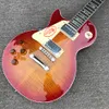 Custom Shop, Left Hand Tiger Print LP Electric Guitar, Rosewood Fingerboard, Mahogany Xylophone Body, Free Shipping