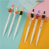 Pennor 36 datorer/Lot Kawaii Halloween Pumpkin Press Gel Pen Söt 0,5 mm svart bläck Signatur Pennskolans skrivningstillbehör PREMOTIONAL Present