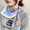 Sjaals kleur zonnebrandcrème zijden sjaal strand lente en zomer duur merk 2023 luxe 90x90 cm