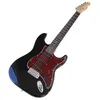 Cables 6 String St Electric Guitar Full Basswood Body Black High Gloss Finish 39 Inch Electric Guitar with Red Protection Board